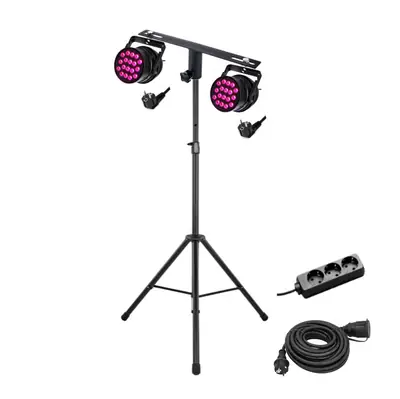 Party-Licht 2er Bar LED PAR64 auf Stativ.png